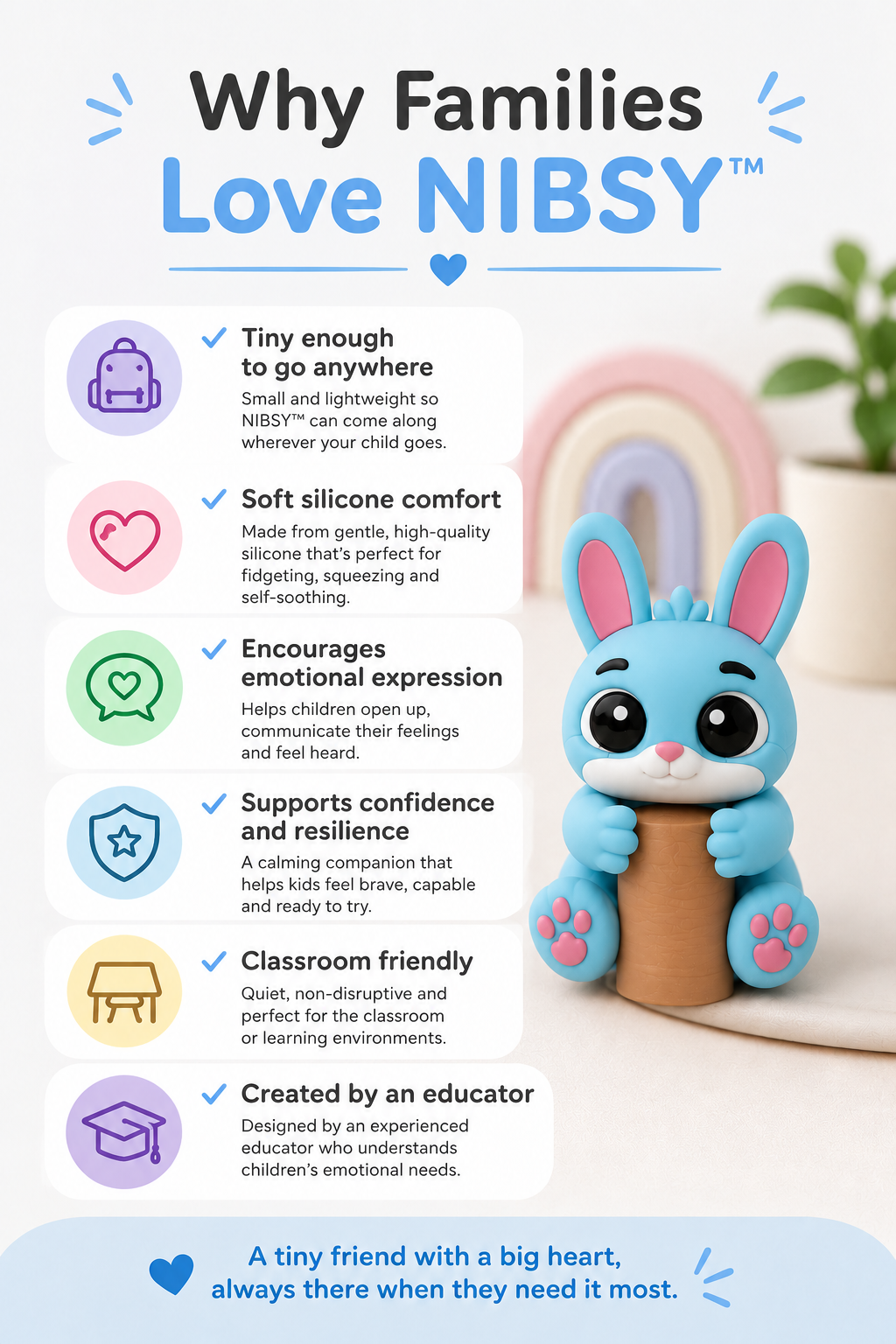 Nibsy™ | Bunny Positive thinking companion